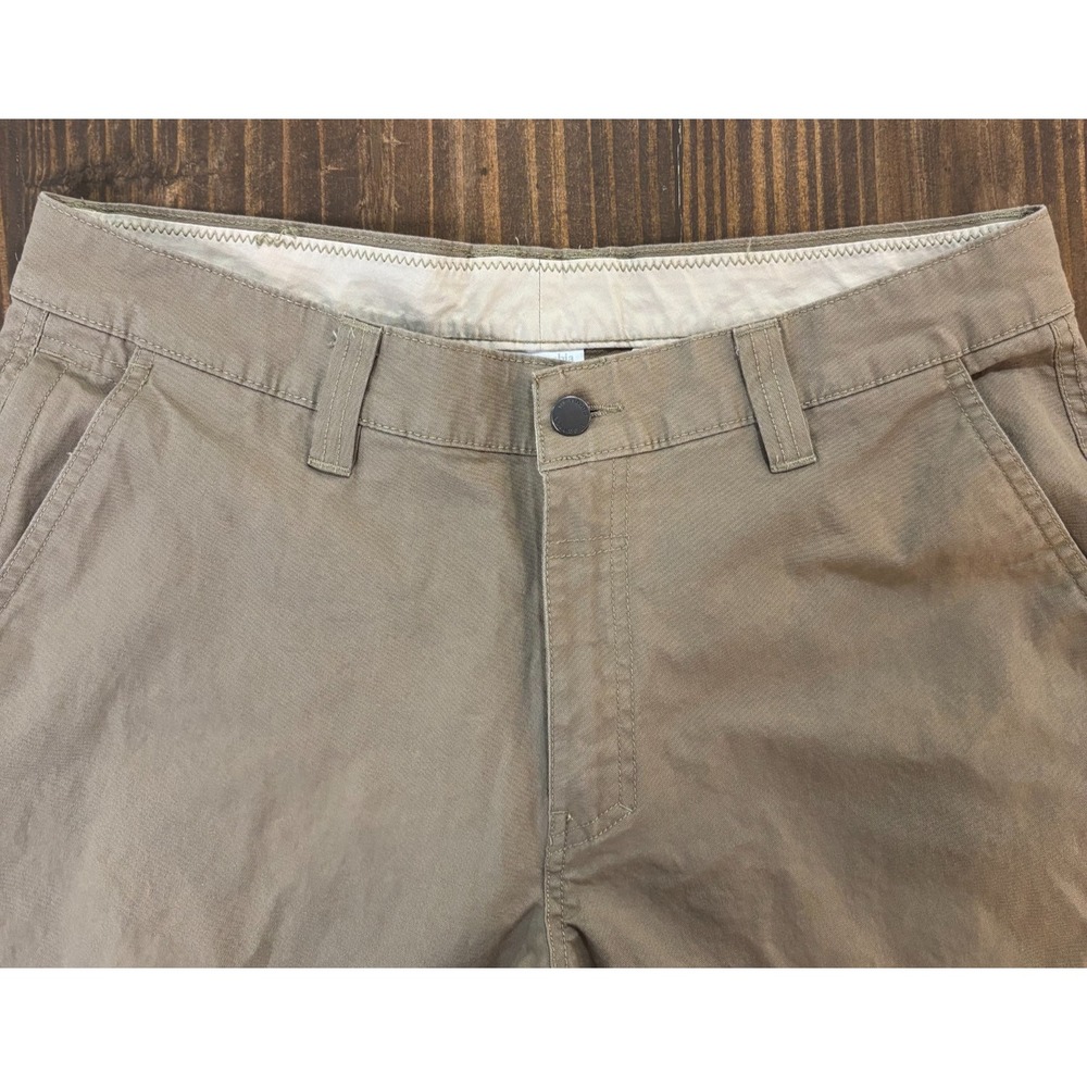 COLUMBIA Mens 34x30 Khaki Chino Pants Regular‎ Fit Stretch Casual - Picture 5 of 10